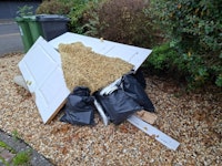 floor covering, doors, rubble collected by Waste Not