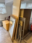 Sofa and misc waste Sofa, mirror, filing cabinet, drawers and misc other items HA6 - removed for £150