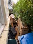 wood and 2 bag of rubble some wood packaging and 2 bag of rubble SW19 - removed for £100
