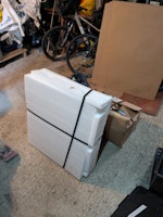 boxes and solar install waste collected by Waste Not