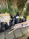 16 light bags , carpets around 16 bags of light staff , carpets underlay few weed bits , CR0 - removed for £175