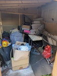 Shed clear out items of note. Good condition Weber kettle BBQ. metal garden furniture frame. roll of artificial turf. working lawnmower (missing a wheel). other bits of scrap metal. a small amount of glass and some mirrors. NG9 - removed for £80