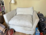 Sofa and large armchair Large sofa and armchair - reusable, but too large for local charity shops OX4 - removed for £200