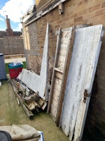 Dismantled shed collected by Jaan Group Ltd T/A Rubbish 247