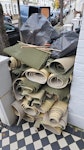 Rolls of carpet, underlay etc rolls of underlay,  carpet and gripper rods and a few bin bags SW18 - removed for £160