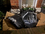 bags of waste and cardboard bags of waste and some cardboard E15 - removed for £70