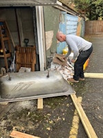 bath toilet broken tiles etc collected by Advance Waste