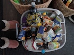 old store cupboard food old storecupboard food inc tins and jars of old food BH20 - removed for £100
