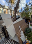 dismantled wardrobe wood wood from two dismantled wardrobes, one Ikea, with drawers
also a couple glass mirrors that were on the sliding door W4 - removed for £90