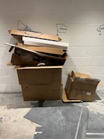 Boxes & solar install rubbish collected by Job Done