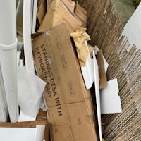 Cardboard and packaging waste collected by Junk Truck