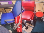 chairs, tables, metal bars rubbish from betfred
7x shop stalls, 1x blue high chair, 4x chairs, 3x small syalls, 1x table top, 1x table frame, 1x long metal bar from tvs, 4x metal table slip holders SO30 - removed for £195