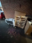 3 old storage heaters & pallet 3 old storage heaters & pallet GU2 - removed for £80