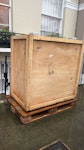 A wooden storage crate A wooden crate that can be used for shipping, storage or any other purpose. it’s in very good condition. W11 - removed for £80