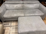 Natuzzi sofá & ottoman. No cash offers. Natuzzi sofa and ottoman from 2012. 2.20m x 1.10m. Good condition needs deep cleaning. W4 - removed for £120