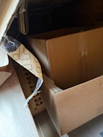 interior door, card/storage collected by clear that services