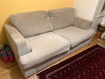 1 x 3 seater sofa A nice comfy sofa bed which has been damaged over the years (cushions ripped and stuffing coming out in places due to an escaped hamster!). Smoke free home with cats (no hamster any more). Sofa itself in good condition, could have cushions repaired. We put a piece of board under the cushions to make it firmer E11 - removed for £90