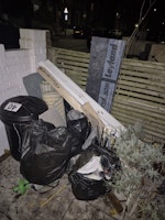 dyi waste, chair and blind collected by Pat Smith Environmental Ltd