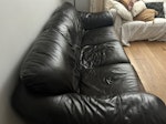 Leather Sofa leather sofa 2.2m x 0.9m x0.9m SM5 - removed for £80