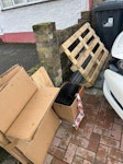 Boxes and pallet boxes and pallet W7 - removed for £100