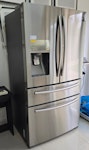 Samsung fridge freezer Used fridge freezer, still working. Fridge doesn't defrost properly. Ice maker, middle drawer and freezer function fine. Unit is heavy and may need 2 people to move. HA3 - removed for £95