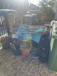 rubbish from garden timber,plastic pots, bag of concrete, bricks, general rubbish SE13 - removed for £100