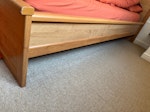 double bed with mattress double wooden bed with matress E14 - removed for £100