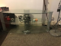 Glass TV stand & Floor Lamp collected by SID WASTE LTD