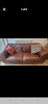 3 seater leather sofa 2 metre long leather sofa, good condition but no longer needed. B30 - removed for £75