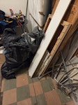 Wood, tiles, renovation rubbis 15 builders bags size as seen in picture. Other rubbish as shown in picture. Rubbish from kitchen and bathroom refurbishment W4 - removed for £170