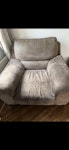 Corner sofa, 2chairs and stool Very old corner sofa, two chairs and a foot stool required collecting and disposing of please ST5 - removed for £175