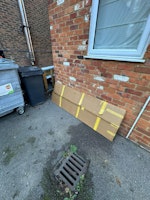 Wooden door & packing collected by Zero Waste Management Ltd