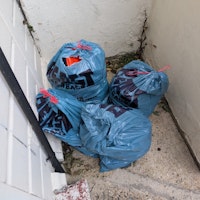 4 black bags of general rubbis collected by Perkins&Sons clearance &removals