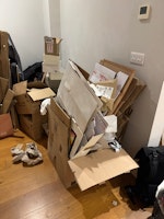 cardboard & household junk collected by Advance Waste
