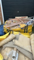 carpet and laminate leftovers collected by On The Job Waste Management