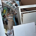 Mainly building waste with woo mainly building waste etc wood. also, there are two bags of ballast under the junk in case someone wants it. SW2 - removed for £350