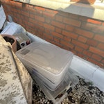 household rubbish Assorted collection of household rubbish (it is dusty as it has been in an attic). 3 plastic boxes, 3 fabric boxes, 3 cardboard boxes with mixed electric items like an old printer and blender, 3 bin bags. SW2 - removed for £56