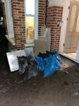 Rubbish from plastering 3 x rubble, 6 x general, bit of kingspan, plasterboard off cuts. very easy access to road (see pic) N17 - removed for £94