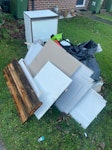 diy waste plasterboard, 5 bags of builders waste with tiles and a bathroom cabinet and small chest of drawers, shower tray CM12 - removed for £117