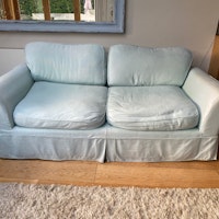 Two sofas collected by Perkins&Sons clearance &removals