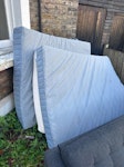 3 mattresses, sofa, wardrobe 3 Matrasses, 1 sofa about 2200 long, one small wooded wardrobe which comes apart into two pieces. No access to road between  8-9am and 3-4pm. All in front garden. SE22 - removed for £150