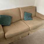 Large sofa Large sofa - 2m by 0.9m
In the front room but required skills of removals to get it in SE15 - removed for £88