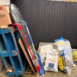 domestic waste domestic waste, builders materials, as new garden mirror, two pallets NW8 - removed for £113