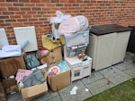 Mixed home stuff Mixed stuff left over from moving. Toys, and bits. Empty grey outdoor storage that comes apart. AL2 - removed for £133
