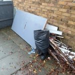 Door, wood scraps, bag rubbish Door, wood scraps, bag rubbish SE27 - removed for £119