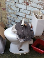 Sink unit and toilet collected by MWT waste Ltd