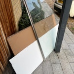 old bath screen and panel shower and panel and packing CB4 - removed for £86