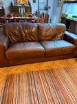 3 piece leather suite x 1 armchair x 1 two seater sofa and x 1 3 seater sofa one sofa is on 1st level in upper part of the villa house  rest on ground floor  2 bucket chairs to go too DD3 - removed for £180