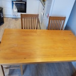 multiple furniture Oak dining table (155×89×75) + 6 chairs (43×41×103). Double futon (142×198 flat, 65 high). TV bench (110×50×45). Super king divan base in 4 parts. Super king mattress. Ergonomic gaming chair. Gaming desk (140–185×74×146). Standing mirror (48×160). Microwave (standard tabletop). All in good to very good condition. RG12 - removed for £286