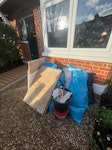Garden construction waste garden construction waste, rubble, limestone tiles SW13 - removed for £106